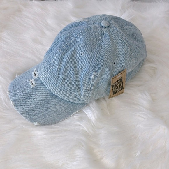 Vintage Washed Distressed Baseball Cap - Picture 7 of 9